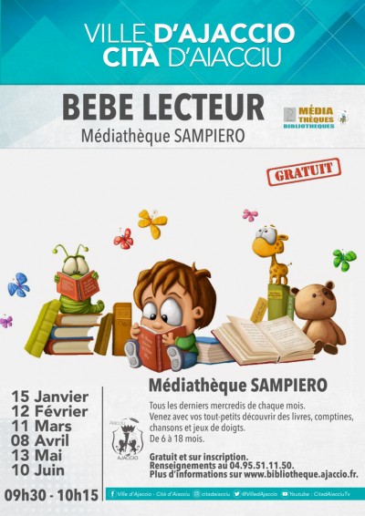 Bébé lecteur - Médiathèque Sampiero - Ajaccio