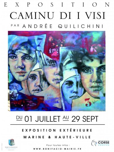 Exposition extérieure "Caminu di i visi" d'Andrée Quilichini