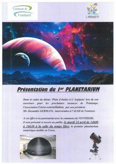 Presentation Du 1er Planetarium Mobile