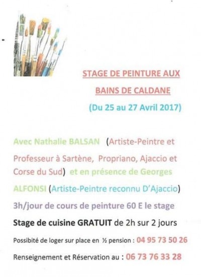 Stage De Peinture Aux Caldane