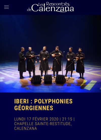 Iberi - Polyphonies Géorgiennes - Les Rencontres de Calenzana - 1ère édition d'Invernale