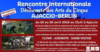Rencontre internationale autour de la découverte des arts du cirque - CSJC - Ajaccio