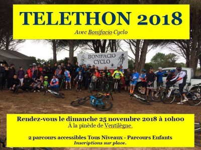 Rando VTT  Téléthon 2018 - Bonifacio