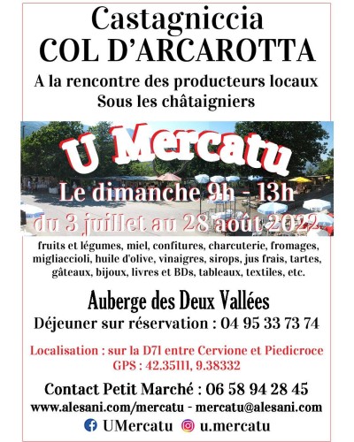 U Mercatu -  Col d'Arcarotta - Le petit marché - Piobetta