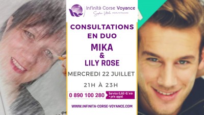 Consultations en duo avec Lily Rose et Mika Medium - Sophie Vitali - Infinita Corse Voyance