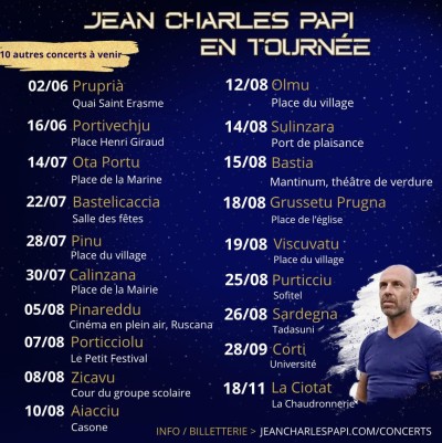 Jean-Charles Papi en concert - Cinéma Plein Air A Ruscana - Pinareddu