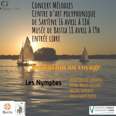 Concert mélodies - Invitation au voyage - Centre d'art polyphonique - Sartène