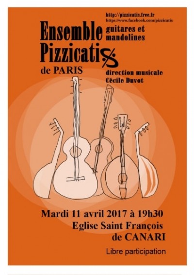 Concert : Pizzicatis Ensemble De Mandolines Et Guitares