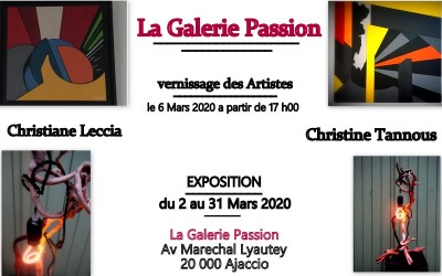 Christiane Leccia et Christine Tannous exposent à La Galerie Passion - Ajaccio