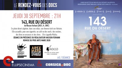 Le RDV des Docs - Rencontres des Cinémas Arabes d’Hier et d’Aujourd’hui - Sirocco- Ellipse Cinéma - Ajaccio