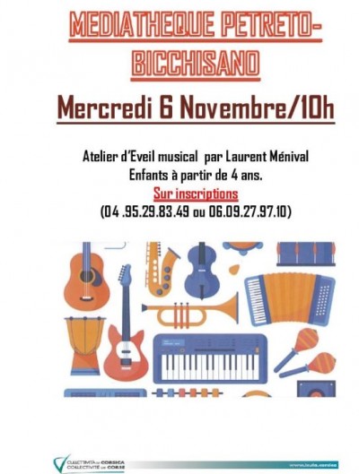Atelier d’Eveil musical par Laurent Ménival - Petreto Bicchisano
