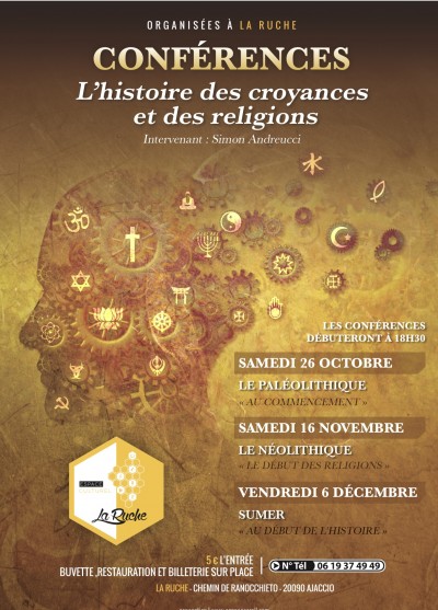 L'histoire des croyances et des religions - Simon Andreucci - La Ruche Espace Culturel - Mezzavia