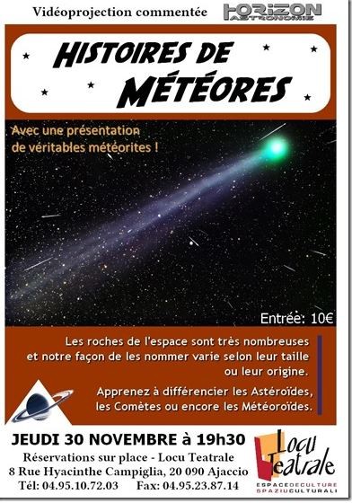 Vidéoprojection - Histoires de météores