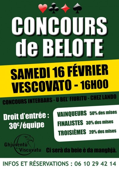 Concours de belote  - Vescovato