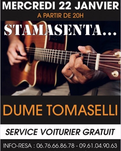 Soirée chant et guitare - Stamasenta - Dume Tomaselli - Bel Ombra - Porto-Vecchio