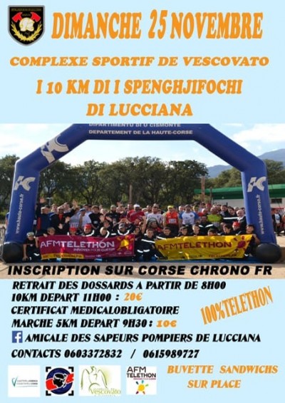 10 Km Spenghjifochi Di Lucciana - Téléthon 2018 