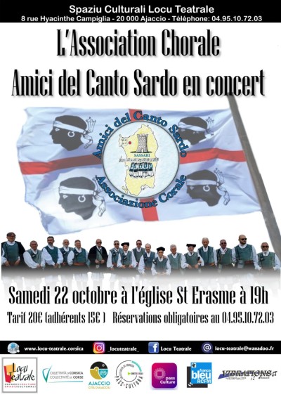 Amici del canto Sardo en Concert - Eglise Saint Erasme - Ajaccio