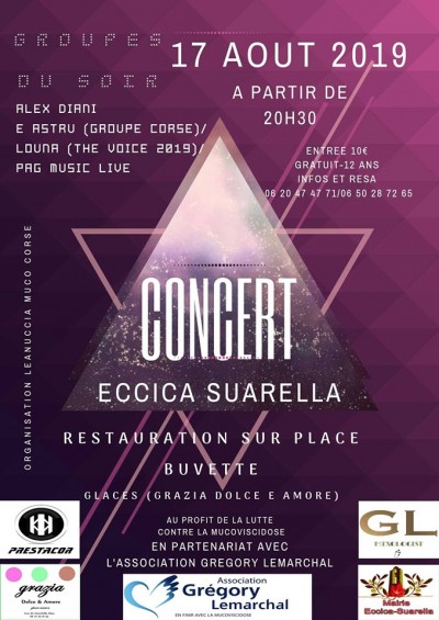Concert contre la Muco - Leanuccia Muco Corse - Eccica Suarella