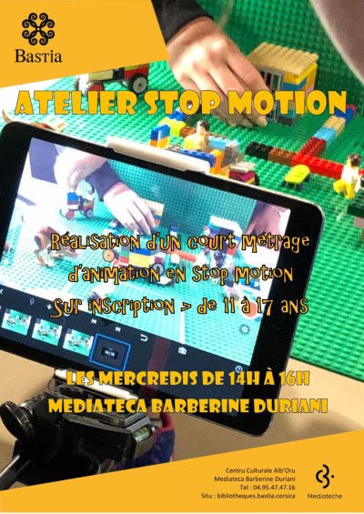 Atelier - Création d'un film d'animation en stop-motion - Médiathèque Barberine Duriani - Bastia