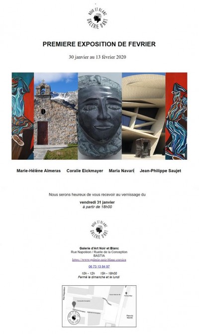 Exposition de février - Galerie d'Art Noir et Blanc - Bastia