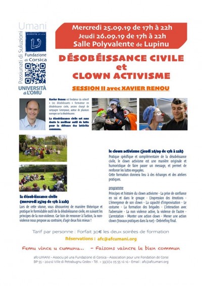 Désobéissance civile & Clown activisme - Salle Polyvalente - Lupino