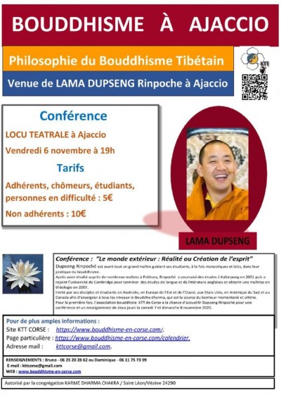 Conférence sur le bouddhisme - Spaziu Locu Teatrale - Ajaccio