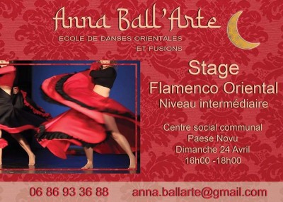 Stage de Flamenco Oriental - Anna Ball'arte - Centre Social Paese Novu - Bastia