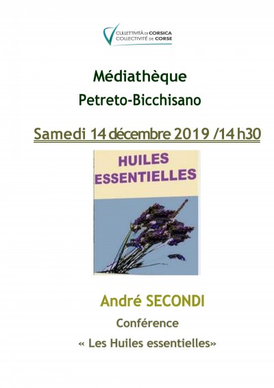 Les Huiles Essentielles - André Secondi - Petreto-Bicchisano