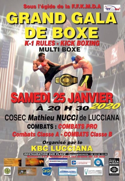 Grand Gala de Boxe - COSEC Mathieu Nucci - Lucciana