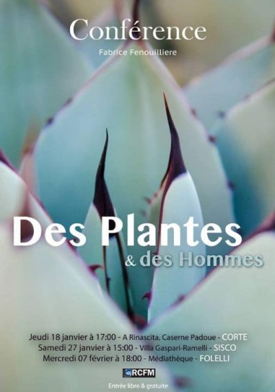 Conférence de Fabrice Fenouillère "Des plantes et des Hommes "