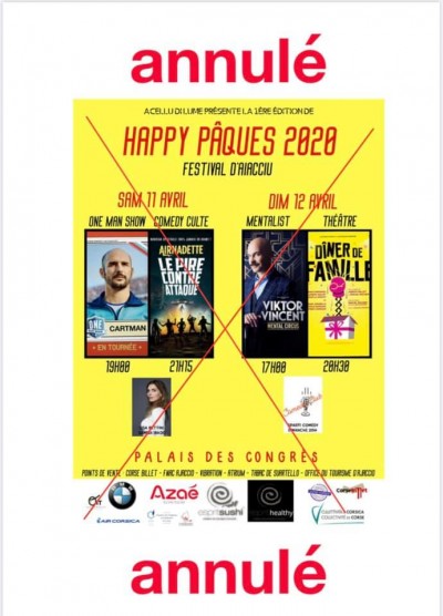 Happy Pâques - Festival d'Aiacciu 2020 - Palais des Congrès - Ajaccio - Annulé