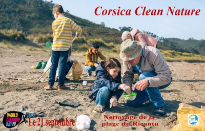 Journée mondiale du nettoyage de la planète - Corsica Clean Nature - Plage du Ricanto - Ajaccio