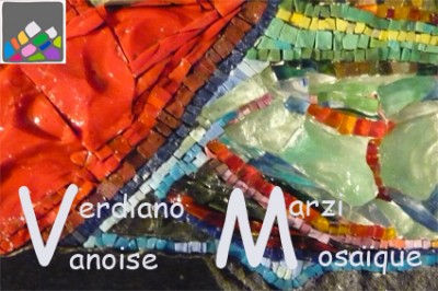 Verdiano MARZI et les stagiaires de l'atelier de mosaïque de Bastelica - Centre U Borgu - Ajaccio