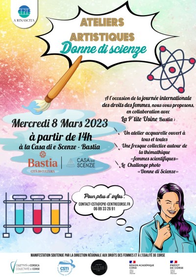 Ateliers artistiques - Donne di scienze  - A Casa di e Scenze - Bastia