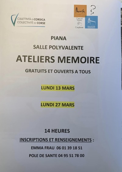 Atelier Mémoire - Piana
