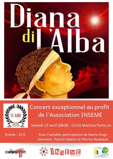 Diana di l'alba en concert pour les 10 ans d' Inseme  - CCAS Marinca - Porticcio