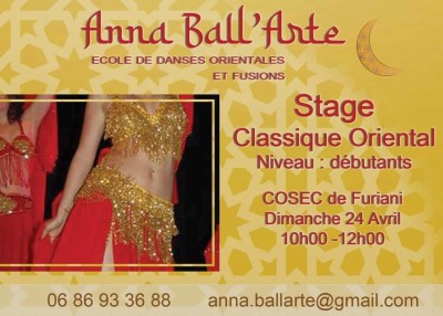 Stage de classique oriental - Anna Ball'arte - COSEC de Furiani