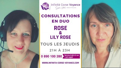 Retrouvez Lily Rose et Rose - Deux médiums spirit en consultation duo par audiotel - Infinità Corse Voyance