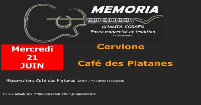 Memoria en concert au Café des Platanes - Cervioni
