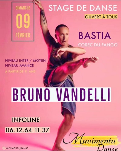 Stage de danse - Bruno VANDELLI - Muvimentu Danse - COSEC du Fango - Bastia