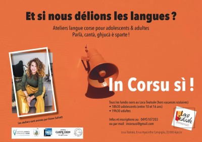Ateliers de langue Corse - Diana Saliceti - Spaziu Locu Teatrale - Ajaccio - Annulé