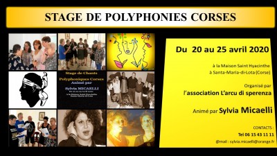 Stage de chants polyphoniques corses - Sylvia MICAELLI - Maison Saint Hyacinthe - Santa-Maria-di-Lota