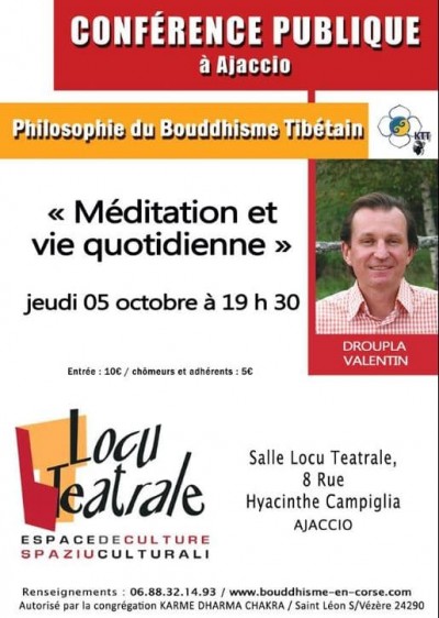 Conférence "Méditation et vie quotidienne"
