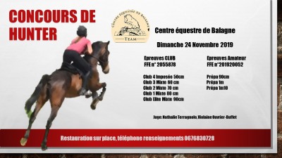 Concours de Hunter - Centre Equestre de Balagne 