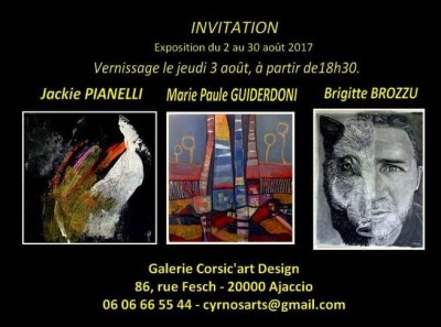 Exposition Chez Corsic'arts Design
