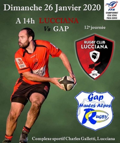 Rugby Club Lucciana Vs GAP - Complexe sportif Charles Galletti - Lucciana