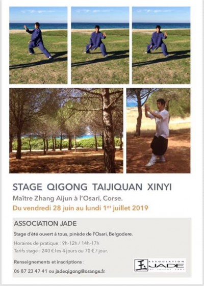 Stage Qigong et Taijiquan avec Maître Zhang Aijun - Association Jade - Belgodère - Balagne
