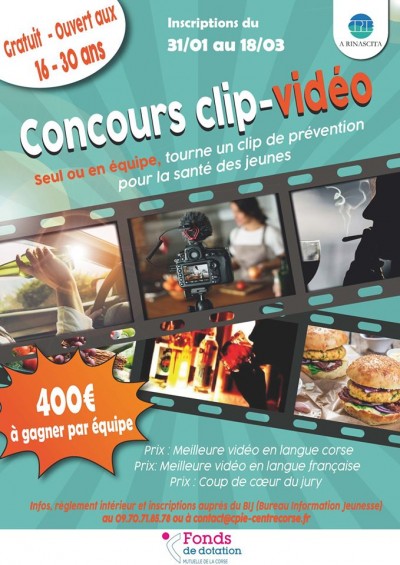 Concours Clip Vidéo - CPIE Centre Corse A Rinascita - Corté