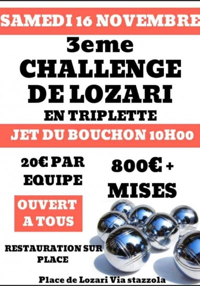 3ème Challenge de Lozari 