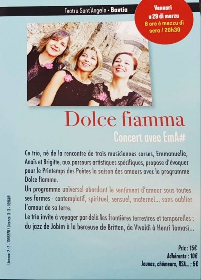Dolce Fiamma - EmA# - Théâtre San Angelo - Bastia